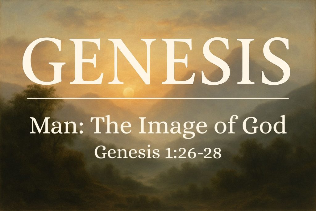 Man: The Image of God | Genesis 1:26-28