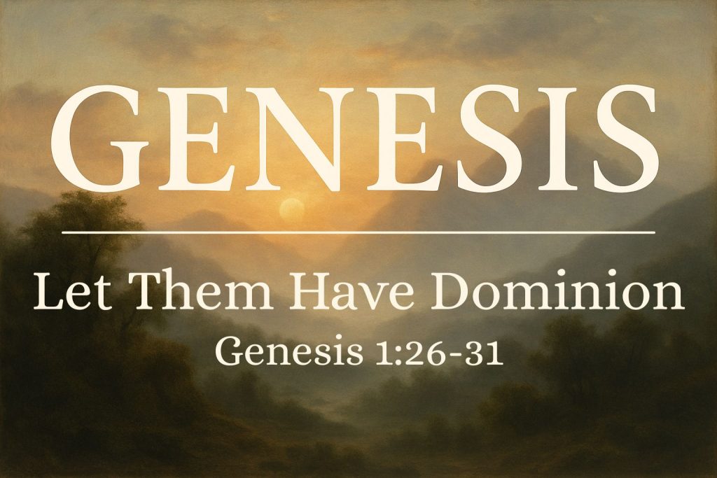 Let Them Have Dominion | Genesis 1:26-31